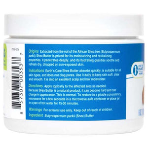 Earth's Care, Shea Butter 100% Pure and Natural, 6 OZ