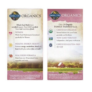 Garden of Life, Organics Womens Multi, 60 Tabs