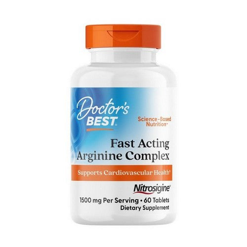 Doctors Best, Fast Acting Arginine Complex with Nitrosigine, 750 mg, 60 Tabs