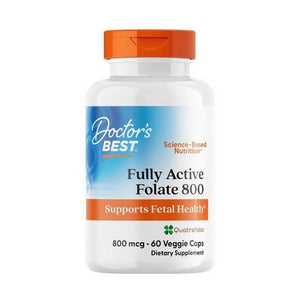 Doctors Best, Fully Active Folate, 800 mcg, 60 Veg Caps