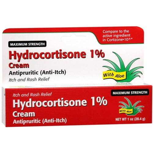 Actavis, Hydrocortisone Cream 1% with Aloe, 28.4 Grams