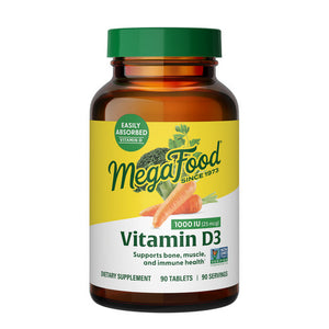 MegaFood, Vitamin D3, 1000 IU, 90 Tabs