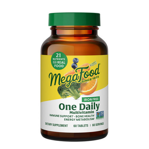 MegaFood, One Daily Iron Free Multivitamin, 60 Tabs