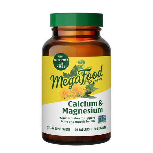 MegaFood, Calcium & Magnesium, 90 Tabs