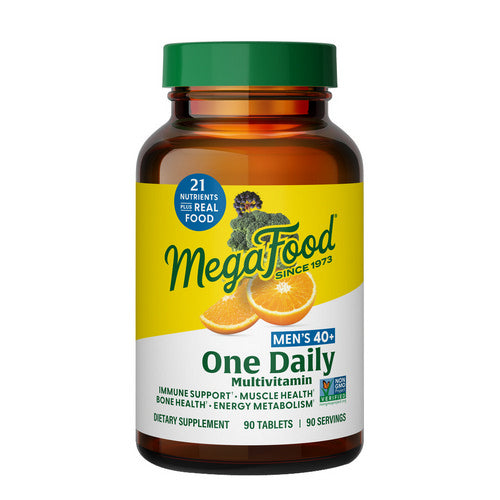 MegaFood, Men's 40+ One Daily Multivitamin, 90 Tabs