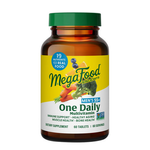 MegaFood, Men's 55+ One Daily Multivitamin, 60 Tabs