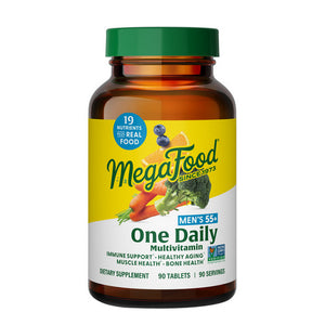 MegaFood, Men's 55+ One Daily Multivitamin, 90 Tabs