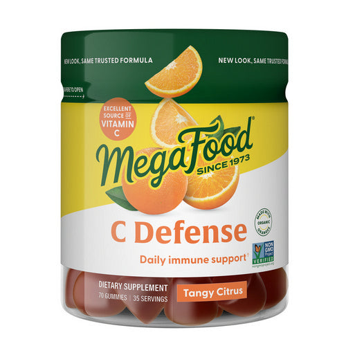 MegaFood, C Defense, Tangy Citrus, 70 Gummies