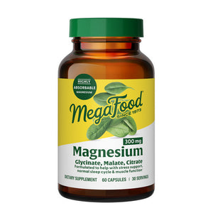 MegaFood, Magnesium 300, 60 Tabs