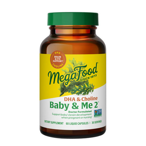 MegaFood, Baby & Me 2 Prenatal DHA & Choline, 60 Caps