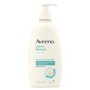 Aveeno, Calm + Restore Daily Body Wash For Sensitive Skin, 18 Oz