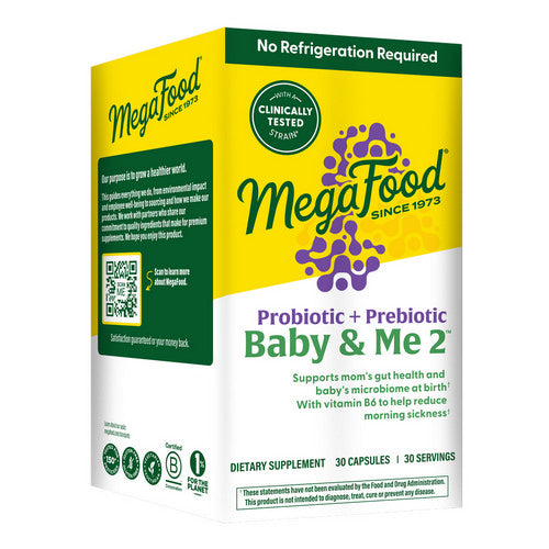 Baby And Me 2 Prenatal Probiotic + Prebiotic 30 Capsules by MegaFood