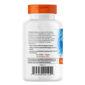 Doctors Best, Best Nattokinase, 2000 fibrin units, 90 Veggie Caps