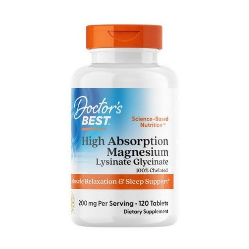 Doctors Best, High Absorption Magnesium, 100 mg, 120 Tabs