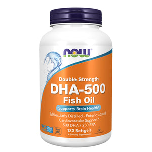 Now Foods, DHA-500 Double Strength, 180 Softgels