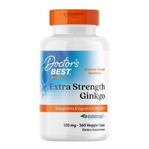 Doctors Best, Extra Strength Ginkgo, 120 mg, 360 Veggi Caps