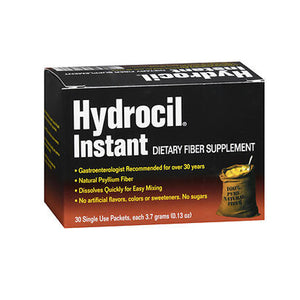 B-F-I, Hydrocil Instant Fiber Laxative Packets, 30 each