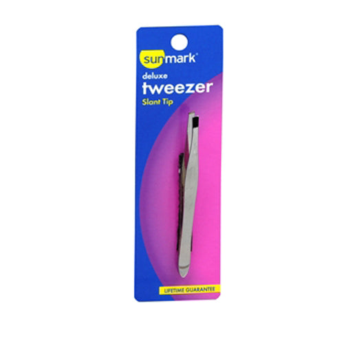 Sunmark, Sunmark Deluxe Tweezer Slant Tip, 1 each