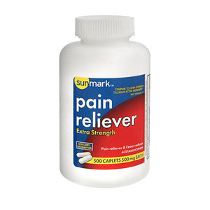 Sunmark, Sunmark Pain Reliever Extra Strength, 500 mg, 500 tabs