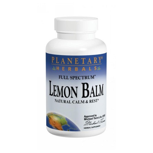 Planetary Herbals, Lemon Balm Full Spectrum, 500 mg, 120 caps