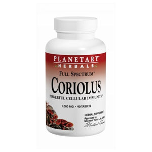 Planetary Herbals, Coriolus Full Spectrum, 1000 mg, 30 tabs