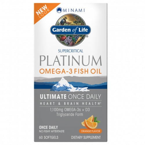 Garden of Life, Minami Platinum, Orange Flavor, 60 Softgels