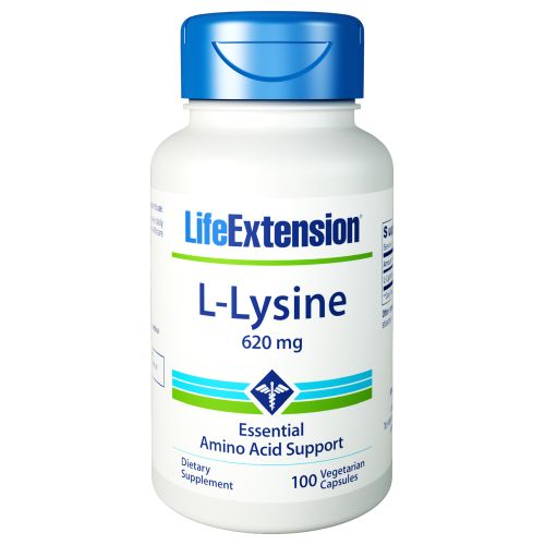 Life Extension, L-Lysine, 620 mg, 100 Vcaps