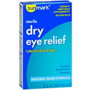 Sunmark, Sunmark Dry Eye Relief Lubricant Drops, Count of 1