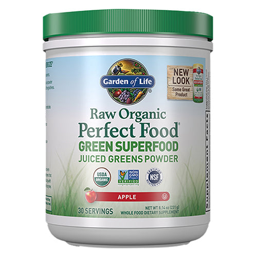 Perfect Food Organic Green Superfood Apple, 224 Grams by Garden of Life