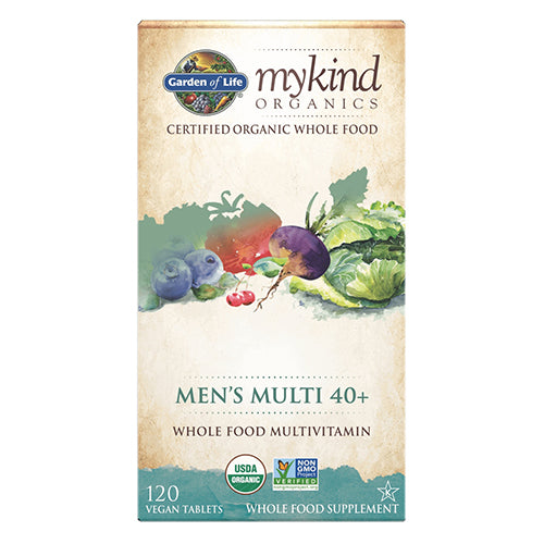 Garden of Life, Organics Mens 40 Plus Multi, 120 Tabs