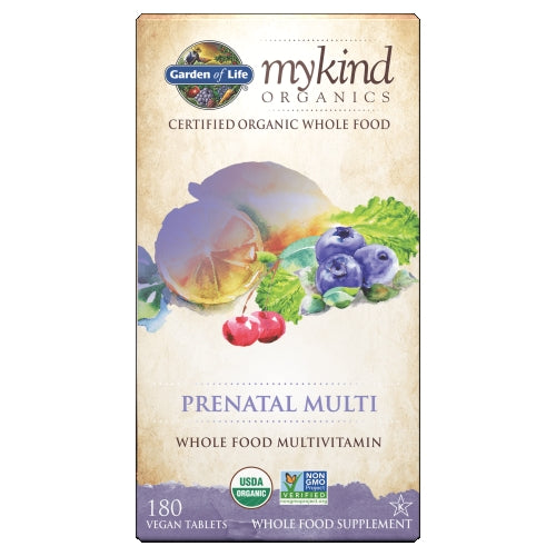 Garden of Life, mykind Organics Prenatal Multi, 180 Tabs