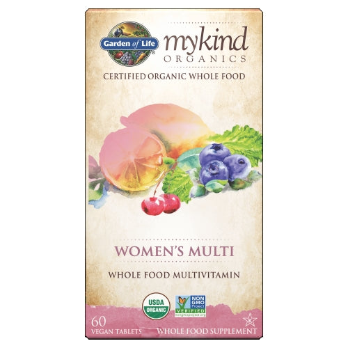 Garden of Life, mykind Organics Womens Multi, 60 Tabs