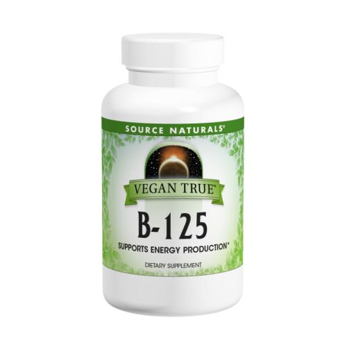 Source Naturals, Vegan True B-125, 125 mg, 60 Tabs