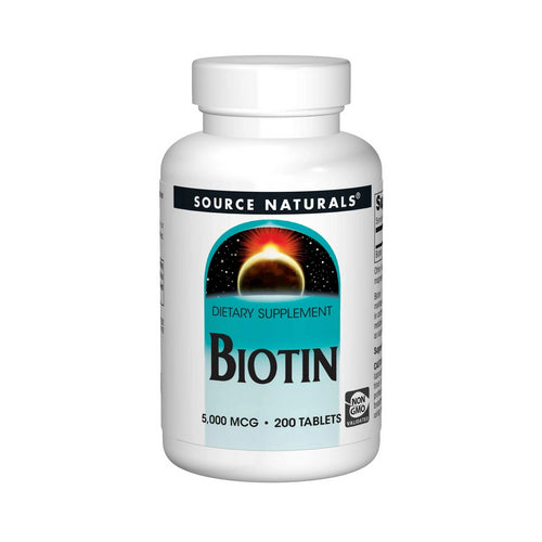 Source Naturals, Biotin, 5,000 mcg, 200 Tabs