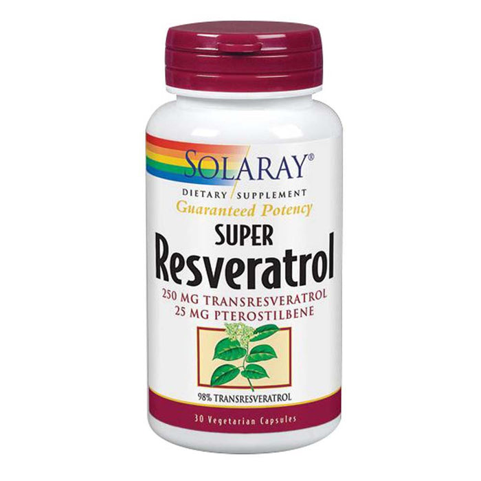 Solaray, Super Resveratrol, 30 Caps