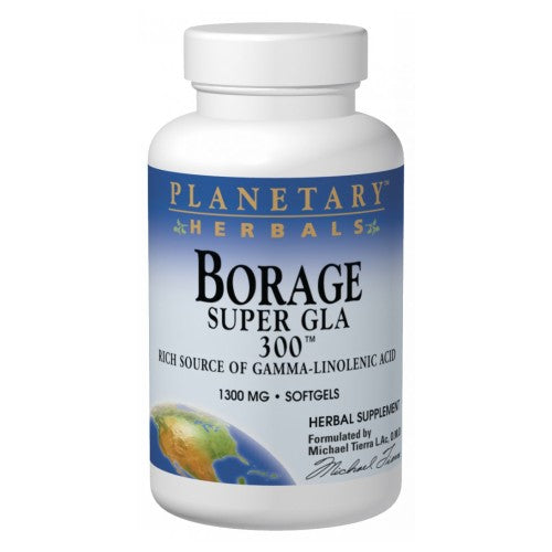 Planetary Herbals, Borage Super Gla 300, 60 Sftgls