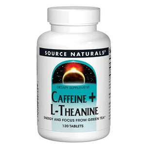 Source Naturals, Caffeine+ L-Theanine, 120 Tabs