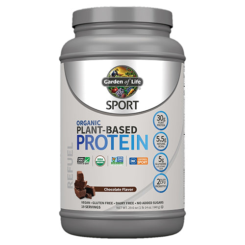 Garden of Life, Sport Organic Plant-Based Protein, Chocolate 29.6 Oz