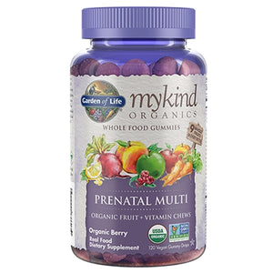 Garden of Life, mykind Organics Prenatal Multi, Organic Berry 120 Chews