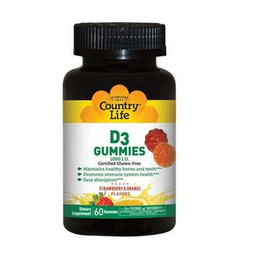 Country Life, D3 Gummies, 60 Count