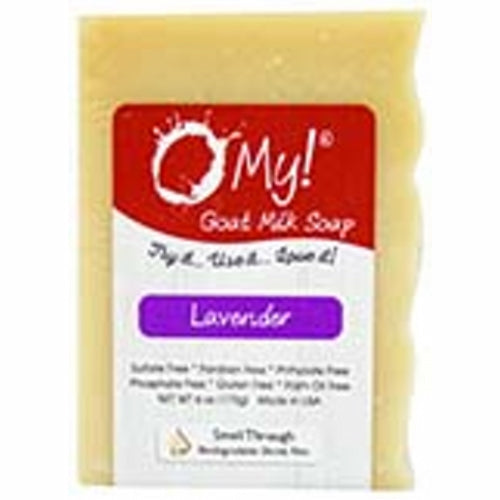 O MY!, Goat Milk Soap Bar, Lavender 6 Oz