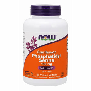 Now Foods, Sunflower Phosphatidyl Serine, 100mg, 120 Veggie Softgels