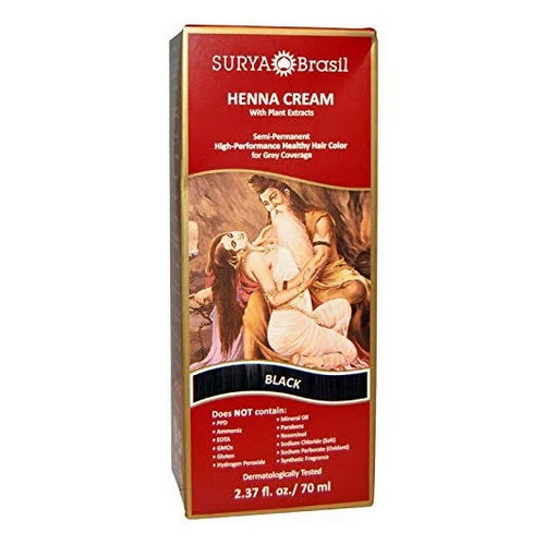 Surya Henna, Henna Cream Black, 2.37 Oz