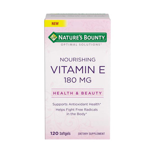 Nature's Bounty, Nature's Bounty Nourishing Vitamin E, 180 mg, 120 Caps