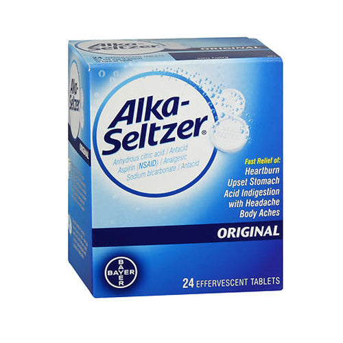 Alka-Seltzer, Alka-Seltzer Effervescent Tablets Original, 24 Tablets