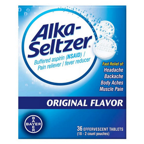 Alka-Seltzer, Alka-Seltzer Fever Reducer Original Effervescent, 36 Tablets