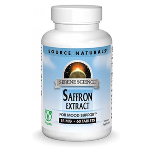 Source Naturals, Serene Science Saffron Extract, 15mg 60 Tabs