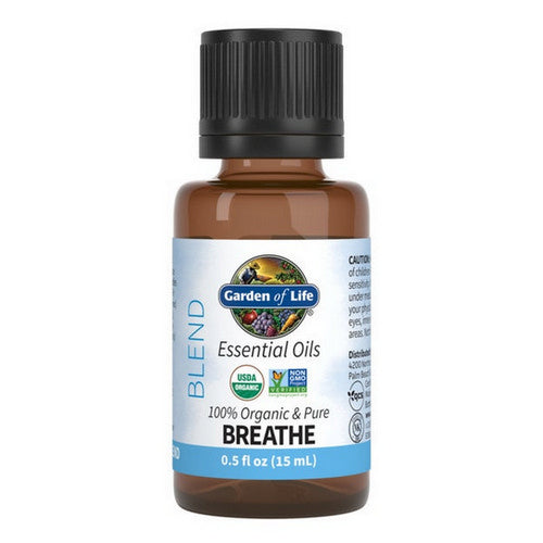 Garden of Life, Essential Oil Blend, Breath 0.5 Oz