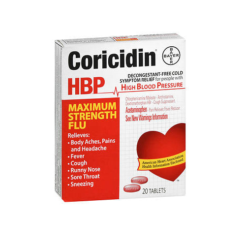 Bayer, Coricidin HBP, 20 Tabs