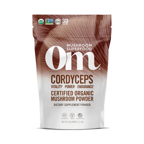 Om Mushrooms, Mushroom Superfood Powder, Cordyceps 60 Grams